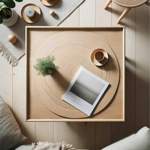 Living Room's Classic Wooden Table