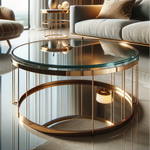 Sleek Round Glass Table