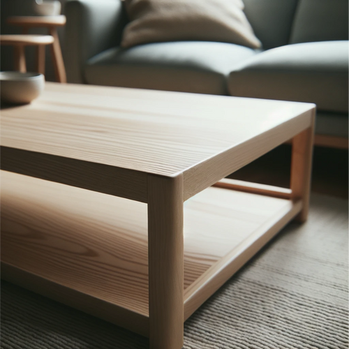 Living Room's Classic Wooden Table