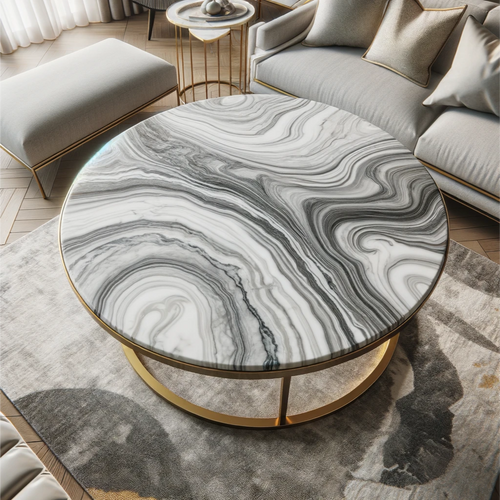 Marble Majesty: Round Table