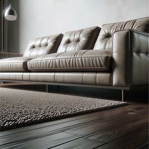 SumptuousLeather Elegance Sofa