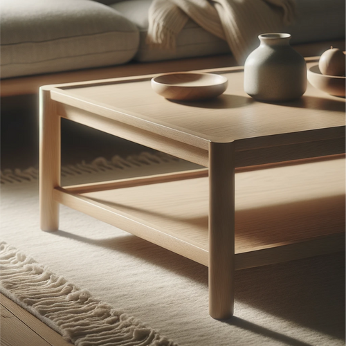 Living Room's Classic Wooden Table