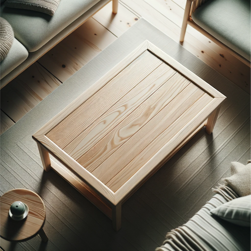 Living Room's Classic Wooden Table